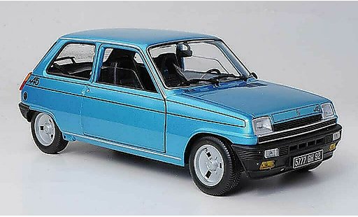 Renault 5 Alpine 1/18 Norev blue 1977 diecast model cars