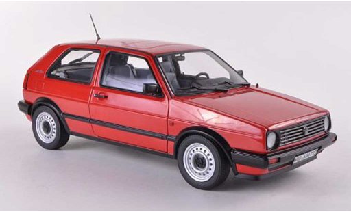 Volkswagen Golf Base 1/18 Norev CL red 1987 diecast model cars