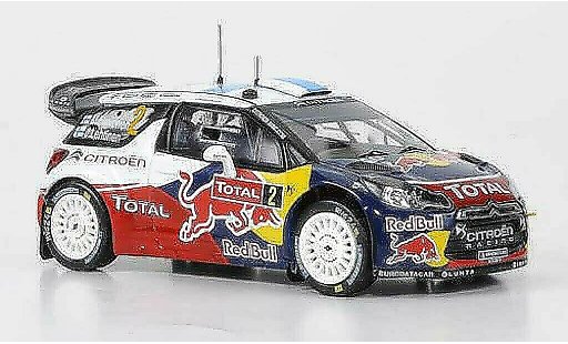DS Automobiles DS3 WRC 2012 1/43 IXO No.2 Red Bull Hirvonen/Lehtinen Rally Monte Carlo diecast model cars