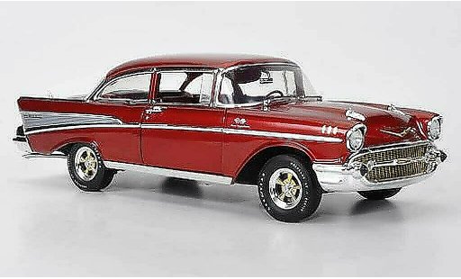 Chevrolet Bel Air Coupe 1/18 Highway 61 red 1957 diecast model cars