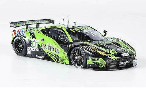 Ferrari 458 Italia GT2 1/43 Fujimi No.01 Extreme Speed Motorsports Tequila Patron 12h Sebring 2012 diecast model cars