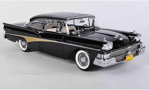 Ford Fairline 500 Hardtop 1/18 Sun Star Hard Top black diecast model cars
