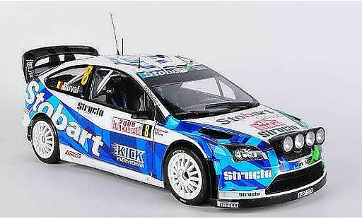 Ford Focus RS WRC 1/18 Sun Star No.8 F.Duval / E.Chevaillier Rally Monte Carlo 2008 diecast model cars