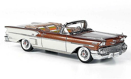 Chevrolet Bel Air Convertible 1/43 American Excellence 1958 Impala 2-portes copper/white limited Auflage 500 diecast model cars