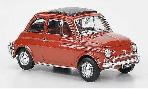 Fiat 500 L 1/43 Brumm rot-orange 1968 diecast model cars