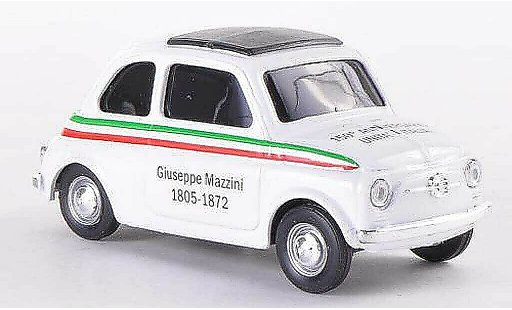 Fiat 500 L 1/43 Brumm VIVA Italia white 150 Jahre D'Italia 1805-1872 1970 diecast model cars