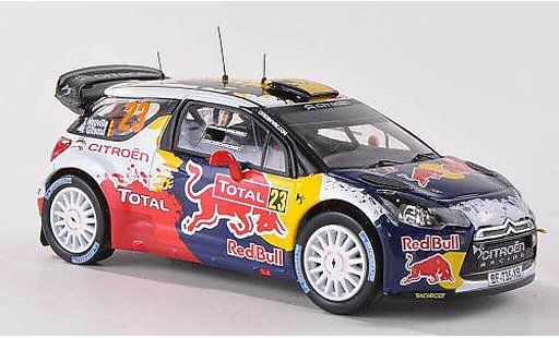 DS Automobiles DS3 WRC 2012 1/43 IXO No.23 Red Bull Rally Monte Carlo T.Neuville/N.Gilsoul diecast model cars