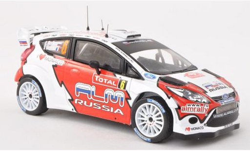 Ford Fiesta WRC 1/43 IXO No.6 ALM Russia Rally Monte Carlo 2012 E.Novikov/grey.Giraudet diecast model cars
