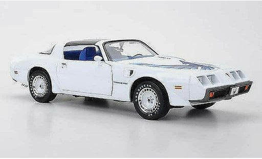 Pontiac Firebird 1980 1/18 Greenlight Turbo T/A white avec bluem Dekor Triple 9 Collection diecast model cars