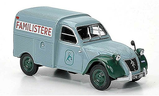 Citroen 2CV Fourgonnette 1/43 Eligor AZU Familistere diecast model cars
