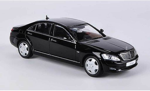 Mercedes Classe S Lang 1/43 Kyosho Langversion (V221) black diecast model cars
