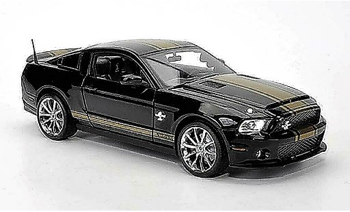 Shelby GT 500 2012 1/18 Shelby Collectibles Super Snake black avec goldenen bandes diecast model cars