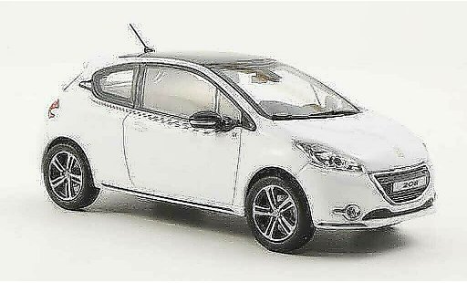 Peugeot 208 Base 1/43 Norev Ligne S white 2012 diecast model cars