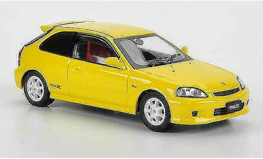 Honda Civic Type R EK9 1/43 Ebbro yellow diecast model cars