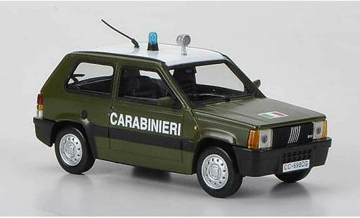 Fiat Panda Police 1/43 Hachette Carabinieri 1986 diecast model cars