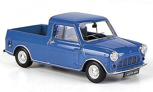 Austin Mini Pick Up utilitaire 1/43 Ebbro 1/4 ton blue RHD 1961 diecast model cars