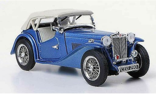 MG TC Base 1/43 Vitesse blue RHD diecast model cars