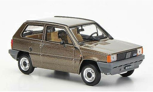 Fiat Panda 45S 1/43 Brumm brown 1982 diecast model cars