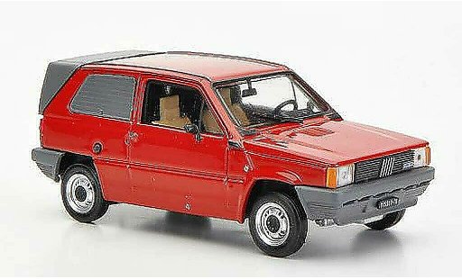 Fiat Panda Van 1/43 Brumm red Carozzeria Maggiora 1982 diecast model cars