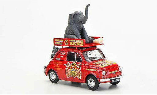 Fiat 500 R 1/43 Brumm NL Circus Renz (NL) Bellissimo 2007 1972 diecast model cars