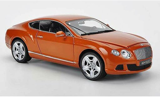 Bentley Continental GT 1/18 Minichamps orange 2011 diecast model cars