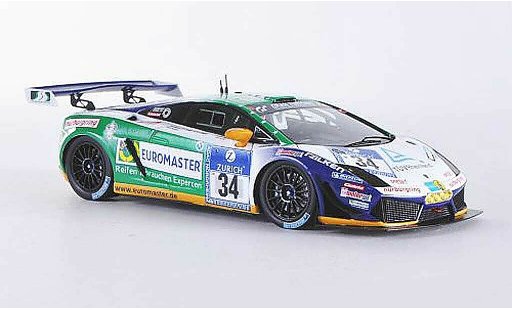 Lamborghini Gallardo LP600-4 1/43 Minichamps No.34 Reiter Engineering 24h Nurburgring 2011 F.piece / J.piece / H.J.piece / D.Rostek diecast model cars