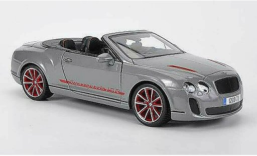 Bentley Continental Supersports Convertible ISR 1/18 Burago grey Sondermodell diecast model cars