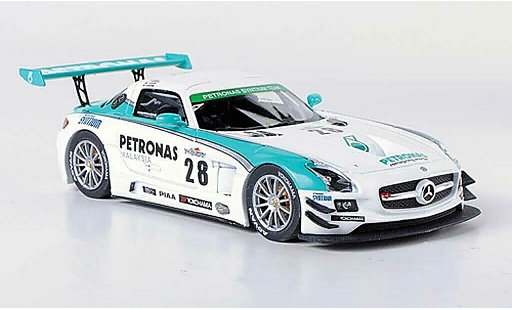 Mercedes SLS GT3 1/43 Ebbro AMG No.28 Petronas Syntium M.Moh / T.Kataoka / J.Lester / R.Ritchie Super Taikyu 2012 diecast model cars