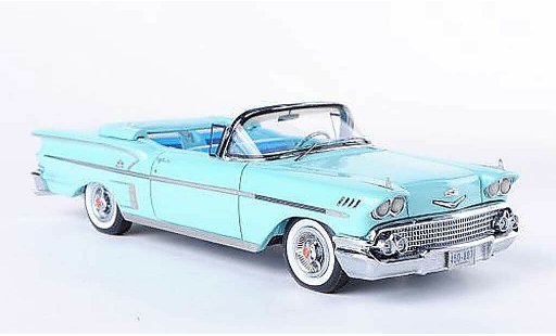 Chevrolet Bel Air Convertible 1/43 Neo 1958 Impala turquoise diecast model cars