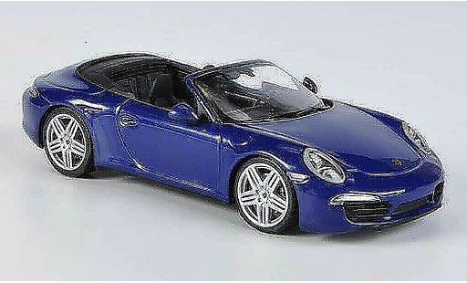 Porsche 911 Carrera 4 1/43 Minichamps Convertible blue 2012 diecast model cars