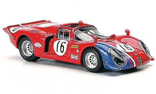 Alfa Romeo 33.2 spyder 1/43 Best 1969 No.16 Pilette / Slotemaker Ring 1969 diecast model cars