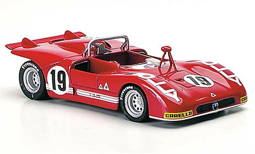 Alfa Romeo 33.3 prototipo 1/43 M4 1972 No.19 Zeccoli / Alberti Interlagos 1972 diecast model cars