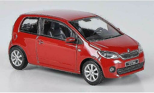 Skoda Citigo 3 portes 1/43 Abrex red 3-Turer 2012 diecast model cars