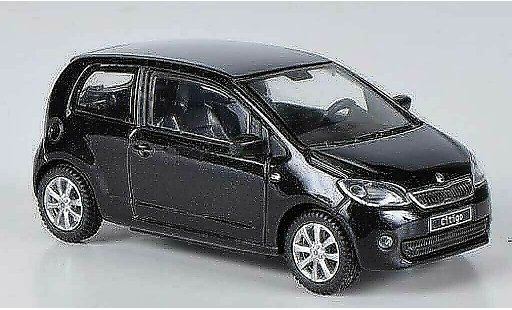 Skoda Citigo 3 portes 1/43 Abrex black 3- 2012 diecast model cars