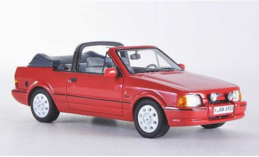 Ford Escort Cabriolet 1/43 Neo MkIV Convertible red 1986 diecast model cars