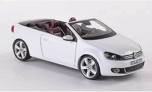 Volkswagen Golf Cabriolet 1/43 Schuco Convertible white diecast model cars