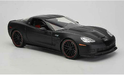 Chevrolet Corvette Coupe 1/18 Jada Toys C6 matt black/black 2009 diecast model cars