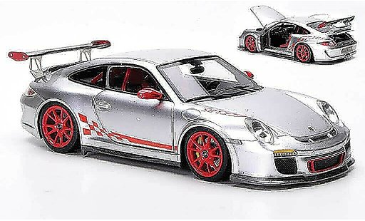 Porsche 911 GT3 RS 1/43 FrontiArt 2010 grey/red diecast model cars