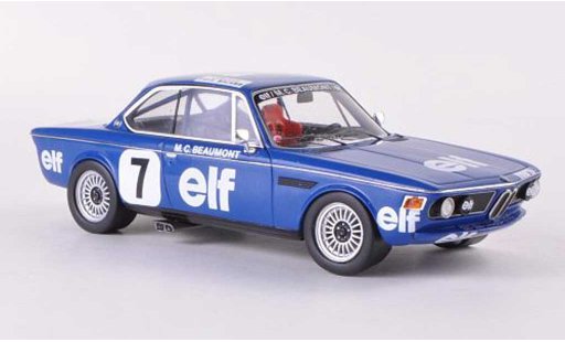 Bmw 3.0 CSL 1/43 Spark No.7 Elf Championnat de France Production 1976 M.C.Beaumont diecast model cars