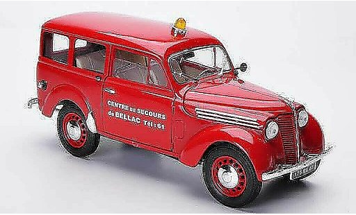 Renault Juvaquatre Base 1/18 Solido Fire brigade Fire brigade (F) diecast model cars
