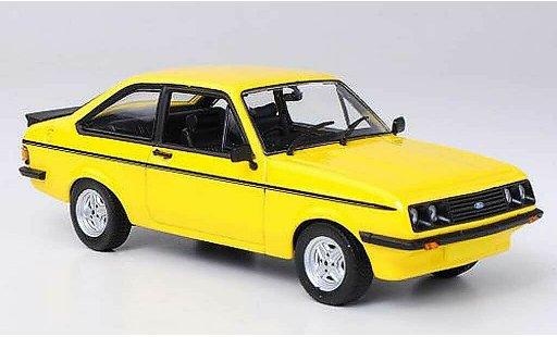 Ford Escort RS 2000 1/43 Minichamps MkII yellow RHD 1976 diecast model cars