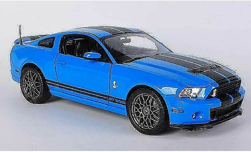 Shelby GT 500 2013 1/18 Shelby Collectibles blue/mattblack diecast model cars