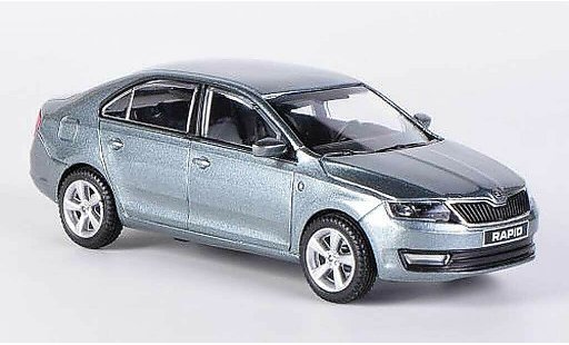 Skoda Rapid Base 1/43 Abrex anthracite 2012 diecast model cars