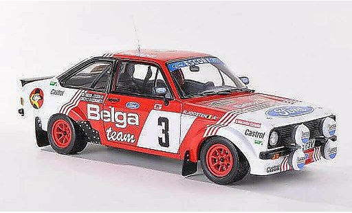 Ford Escort Rally 1/18 Sun Star 1800 No.3 Belga Bianchi 1982 diecast model cars