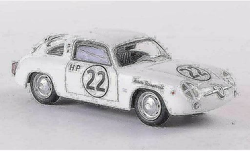 Fiat 750 Abarth 1/43 Best Zagato No.22 Team Roosevelt Sebring 1960 diecast model cars