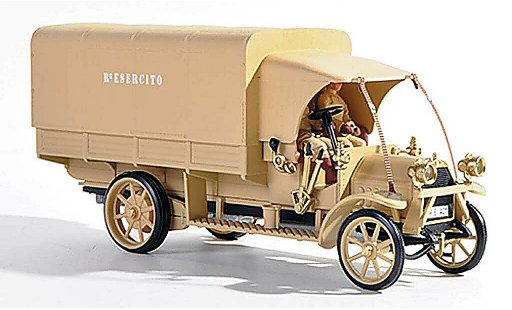 Fiat 18 Autocarro 1/43 Rio BL Italienische Armee Der Konig der Wuste + 2 Figuren 1919 diecast model cars