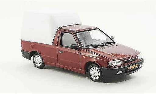 Skoda Felicia Pick-Up 1/43 Abrex red/white 1996 diecast model cars