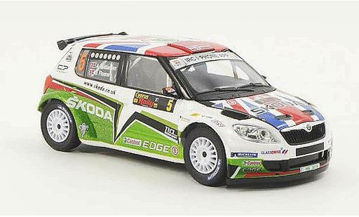 Skoda Fabia S2000 1/43 Abrex No.5 A.Mikkelsen / O.Floene Rally Zypern 2011 diecast model cars