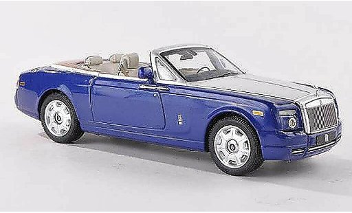 Rolls Royce Phantom 2007 1/43 IXO Drophead Coupe blue/grey LHD diecast model cars