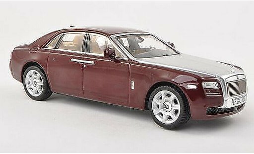 Rolls Royce Ghost Base 1/43 IXO black-red/grey LHD 2009 diecast model cars